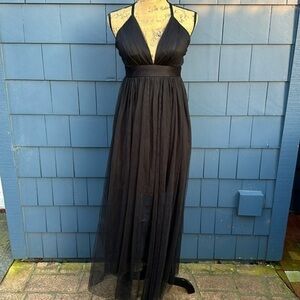 🖤🖤🖤Haute Monde black medium chiffon dress black elegant